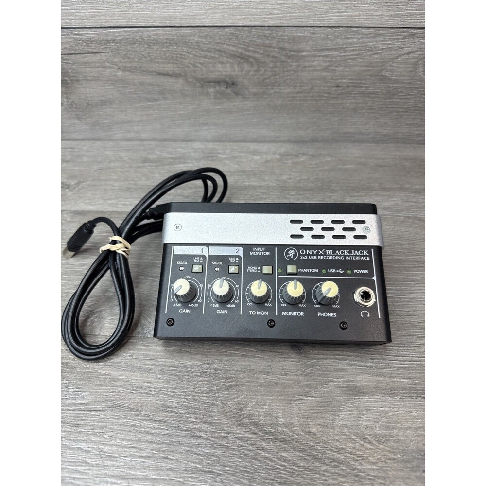 Mackie Onyx Blackjack 2x2 USB Audio Interface - Studio Quality Recording